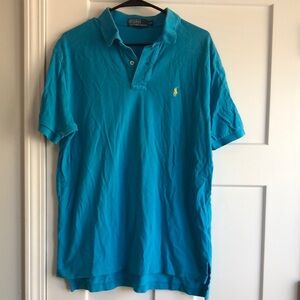 Polo by Ralph Lauren Men's Blue Polo Shirt